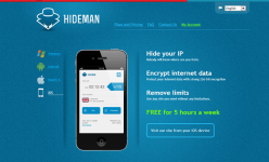 خدمة Hideman VPN