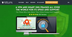 ibVPN homepage